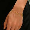304 Stainless Steel Charm Bracelet for Women KN8980-4