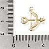 Brass Micro Pave Clear Cubic Zirconia Pendants KK-A302-06G-3