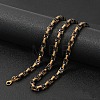 Titanium Steel Byzantine Chain Necklaces for Men FS-WG56795-210-1