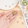 10Pcs Brass Crystal Rhinestone Connector Charms KK-GO0002-17-3