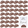 100Pcs Half Round Wood Name Card Holder DJEW-WA0001-07B-1