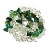 Natural Quartz Crystal/Rock Crystal & Chrysoprase Beads Strands G-L610-B22-01-3