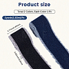 2 Rolls 2 Colors Polycotton Frayed Ribbon OCOR-CY0001-22B-2