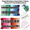 48 Skeins 4 Colors 6-Ply Polyester Embroidery Floss OCOR-CY0004-55A-2