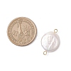 Natural Keshi Pearl Connector Charms PALLOY-JF04188-02-2