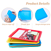 16Pcs 4 Colors Plastic Display Trays for Jewelry ODIS-HY0001-07-3