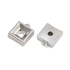 304 Stainless Steel Charm Rhinestone Settings SA-CBAC865-07D-P-2