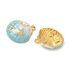 304 Stainless Steel Enamel Pendants STAS-L026-02G-01-2