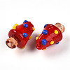 Handmade Lampwork Bumpy Beads X1-LAMP-T022-02A-08-2