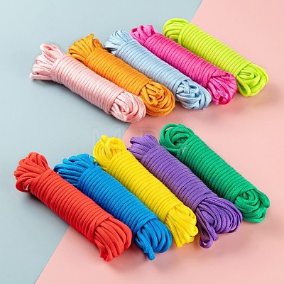 100M 10 Colors 7 Inner Cores Polyester & Spandex Cord Ropes RCP-LS0001-01A-1
