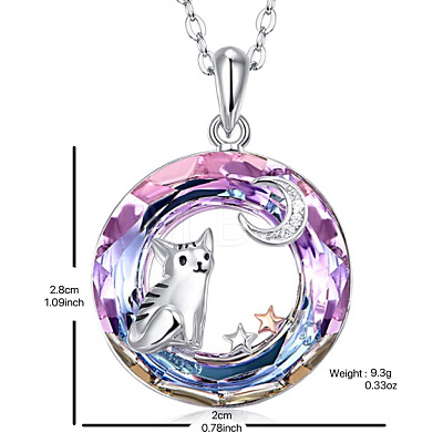 Alloy Pendant Necklaces PW-WGBDB2F-01-1