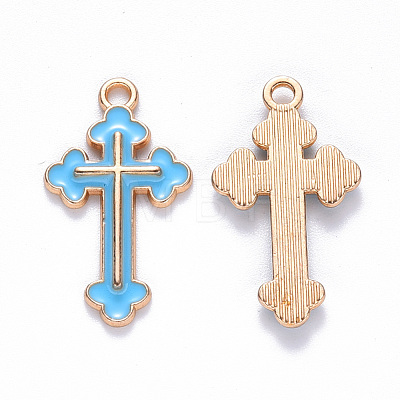 Alloy Enamel Pendants ENAM-S121-059B-1