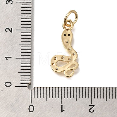 Brass Micro Pave Cubic Zirconia Pendants KK-Q001-14G-1