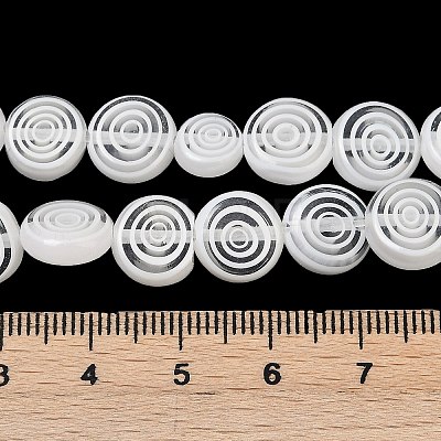 Handmade Lampwork Beads Strands LK-R004-49E-1