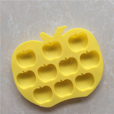 DIY Apple Shape Food Grade Silicone Molds SOAP-PW0001-105-1