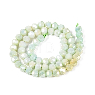 Anti-Tarnish Electroplate Glass Beads Strands EGLA-ZX010-6mm-12-1