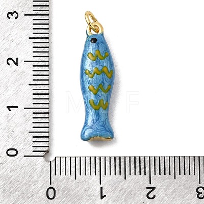 Brass Enamel Pendants LS-KK-H092-08G-03-1