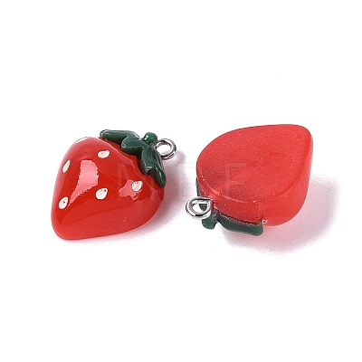 Spray Painted Opaque Resin Pendants RESI-Q232-01C-1