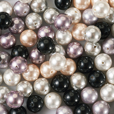 150Pcs 6 Colors Shell Pearl Beads Sets BSHE-TA00020-07-1