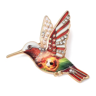 Hummingbird & Football Enamel Pins AL-K002-01B-02-1