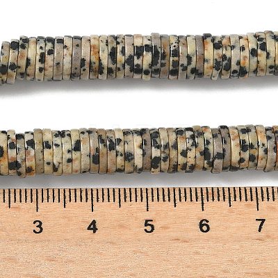 Natural Dalmatian Jasper Beads Strands G-G329-B05-8x1mm-1