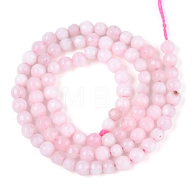 Dyed Natural White Jade Beads Strands X-G-T139-4mm-60-04-1