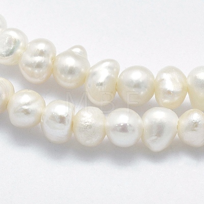 Natural Cultured Freshwater Pearl Beads Strands PEAR-F007-61-1