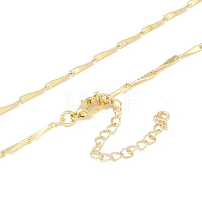 Brass Chain Necklaces NJEW-P309-07G-1