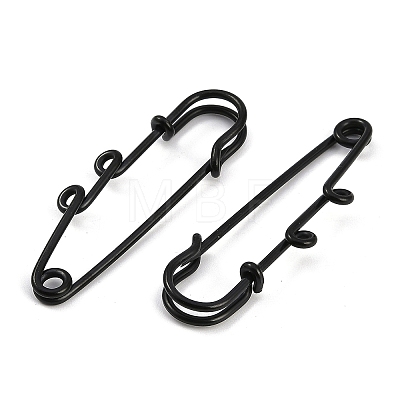 Ion Plating(IP) 304 Stainless Steel Safety Pins Brooch Findings STAS-K252-05A-EB-1