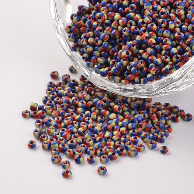 12/0 Opaque Colours Seep Glass Beads SEED-M008-C37-1