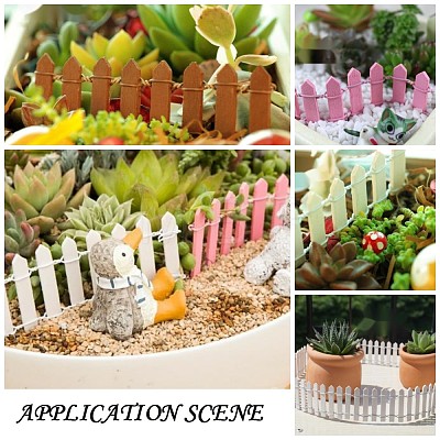 Miniature Fairy Garden Fence AJEW-Z005-01E-1