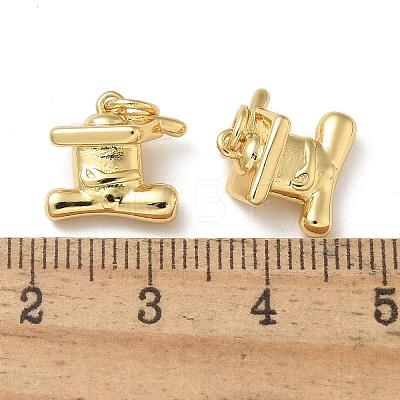 Rack Plating Brass Pendants KK-K392-53G-1