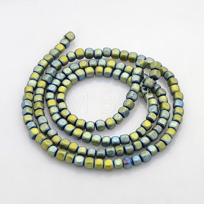 Electroplate Non-magnetic Synthetic Hematite Beads Strands G-J212D-02-1
