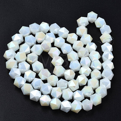 Electroplate Glass Beads Strands EGLA-S194-14A-A03-1