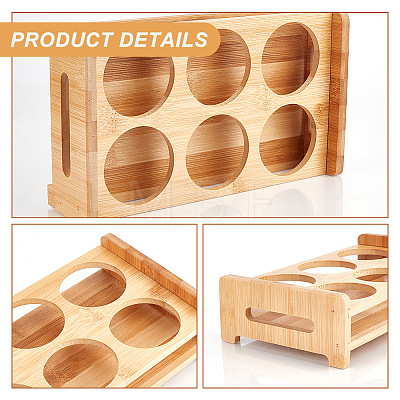 Wood Holders for Shot Glasses AJEW-WH0348-75-1