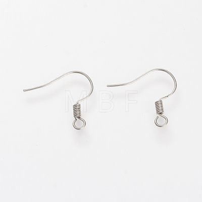 304 Stainless Steel Earring Hooks X-STAS-S066-10-1