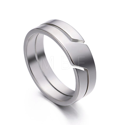 304 Stainless Steel Finger Rings FS-WGF5903-02-1