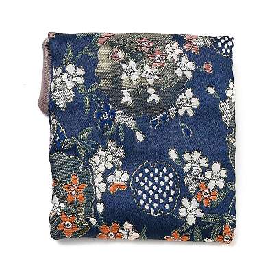 Flower Print Cloth Jewelry Storage Bags ABAG-A009-04C-1