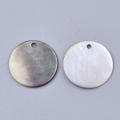 Black Lip Shell Pendants X-SSHEL-S251-36B-1