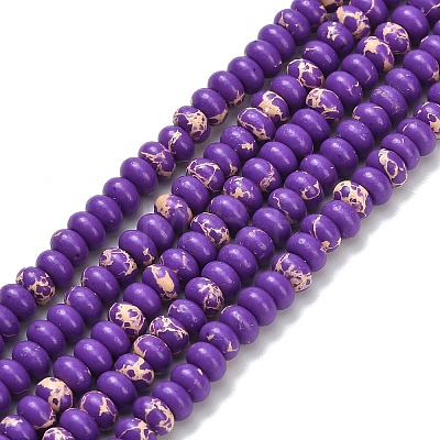 Synthetic Imperial Jasper Beads Strands G-L635-A09-4x2mm-05-1