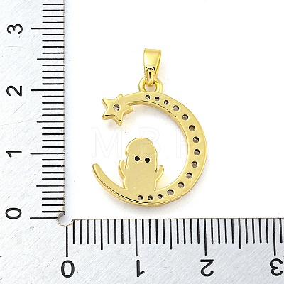 Brass Micro Pave Clear Cubic Zirconia Pendant FIND-Z044-03E-1