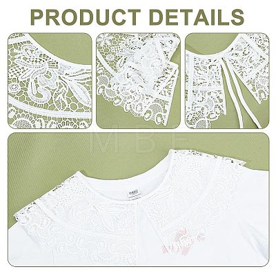 Polyester Computerized Embroidery Collar AJEW-WH0258-758-1