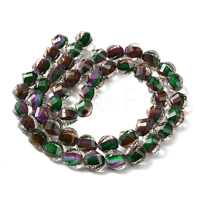 Two Tone Resin Beads Strands GLAA-T035-02H-1