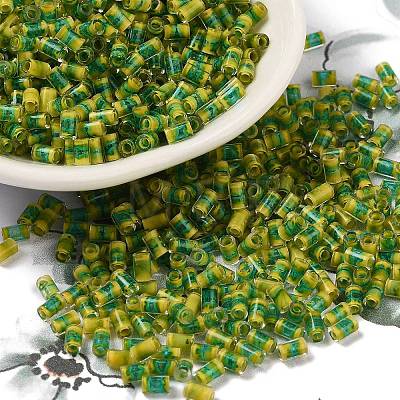 Two Tone Inside Colours Transparent Glass Seed Beads SEED-C004-05C-1