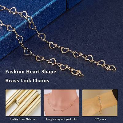 Rack Plating Brass Handmade Chains CHC-G001-01G-A-NR-1