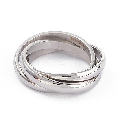 Unisex 304 Stainless Steel Finger Rings RJEW-K233-06D-P-1