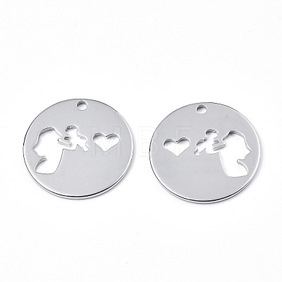 Non-Tarnish 201 Stainless Steel Pendants STAS-N098-073P-1