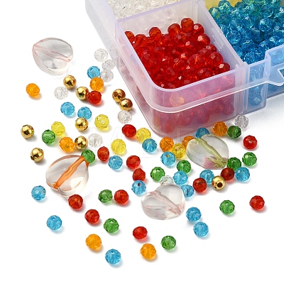 DIY Colorful Transparent Beads Bracelet Making Kit DIY-YW0005-45-1