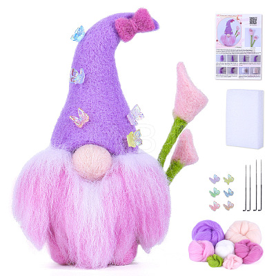 DIY Calla Gnome Doll Needle Felting Kit PW-WGA83B7-02-1