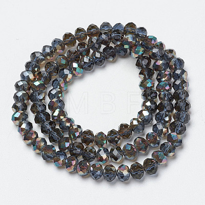 Electroplate Glass Beads Strands EGLA-A034-T1mm-J04-1